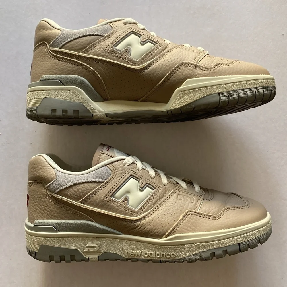 New Balance 550 Lunar New Year Driftwood Beige Leather Sneakers Size 9 US